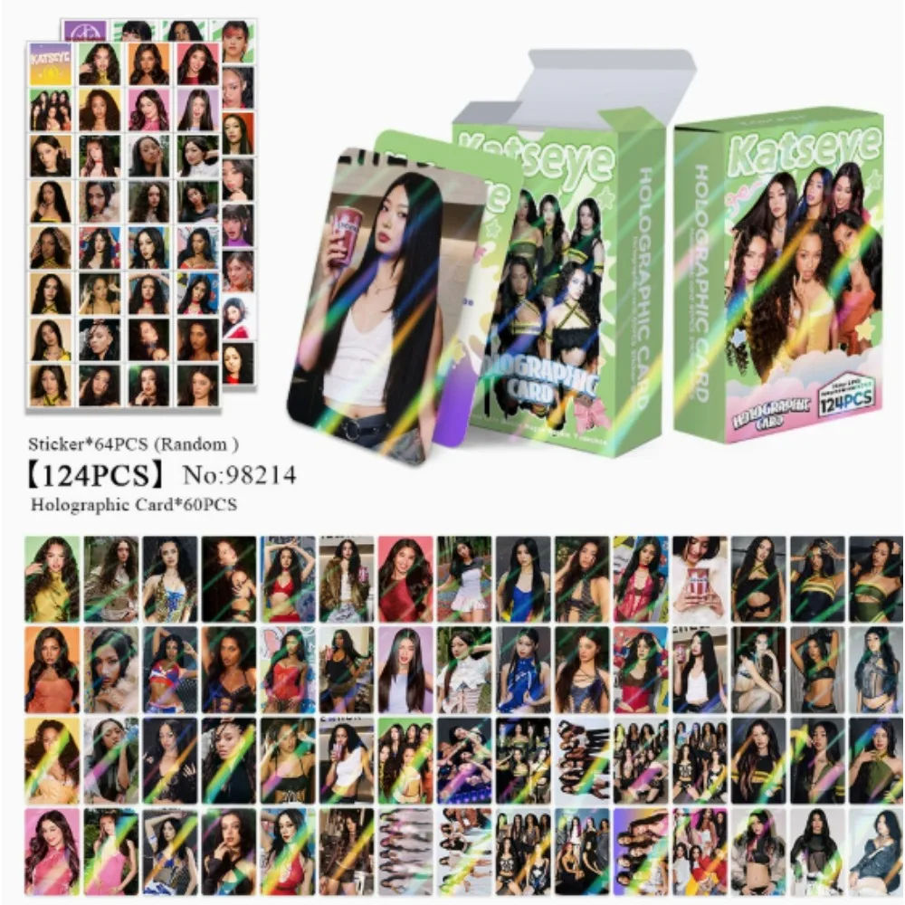 92/124 Piezas de Tarjetas Fotográficas de Kpop Idol KATSEYE del Álbum Gabriela Lomo, LARA DANIELA, Impresión HD, Pegatinas, Regalos para Fans de MANON, MEGAN, YOONCHAE