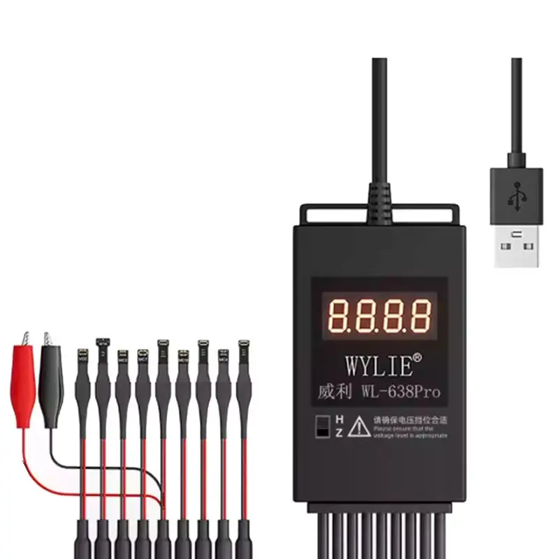 wylie-wl-638pro-携帯電話修理用電源コード-スマート電源コード-6-16pm対応-android携帯用-マザーボード修理用