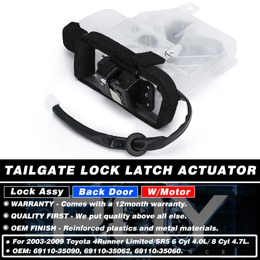 Rear Liftgate Lock Tailgate Lock Latch Trunk Lock Actuator Motor For 03-09  4Runner Limited SR5 Sport 4.0L/4.7L V6/V8