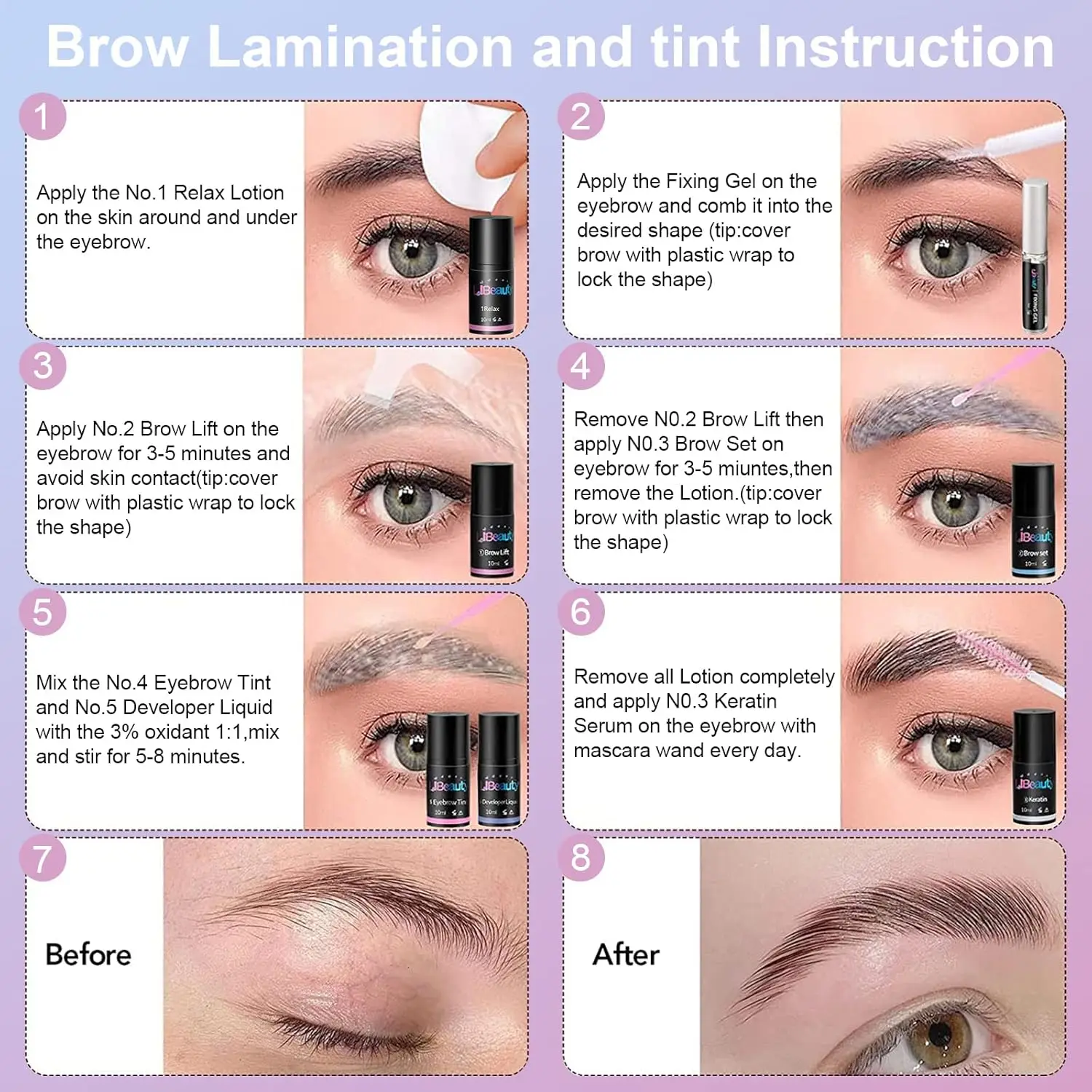 Libeauty lash lift e matiz kit perm kit preto lash cor kit lash curling onda conjunto sobrancelha kit de laminação para casa diy