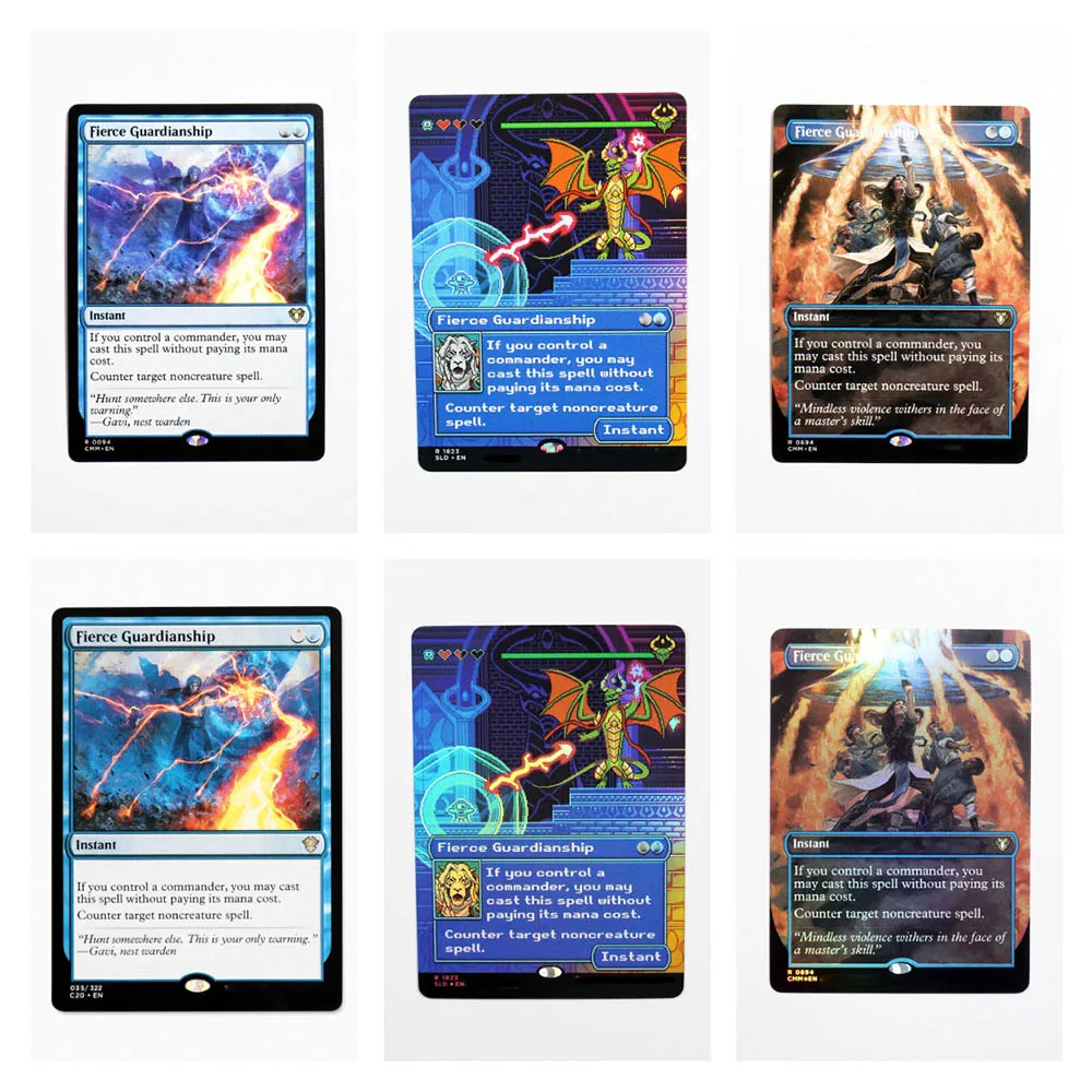 Holo/Foil Fierce Guardianship Proxy Cards Game Quality Proxy Board Game Trading Cards Proxy
