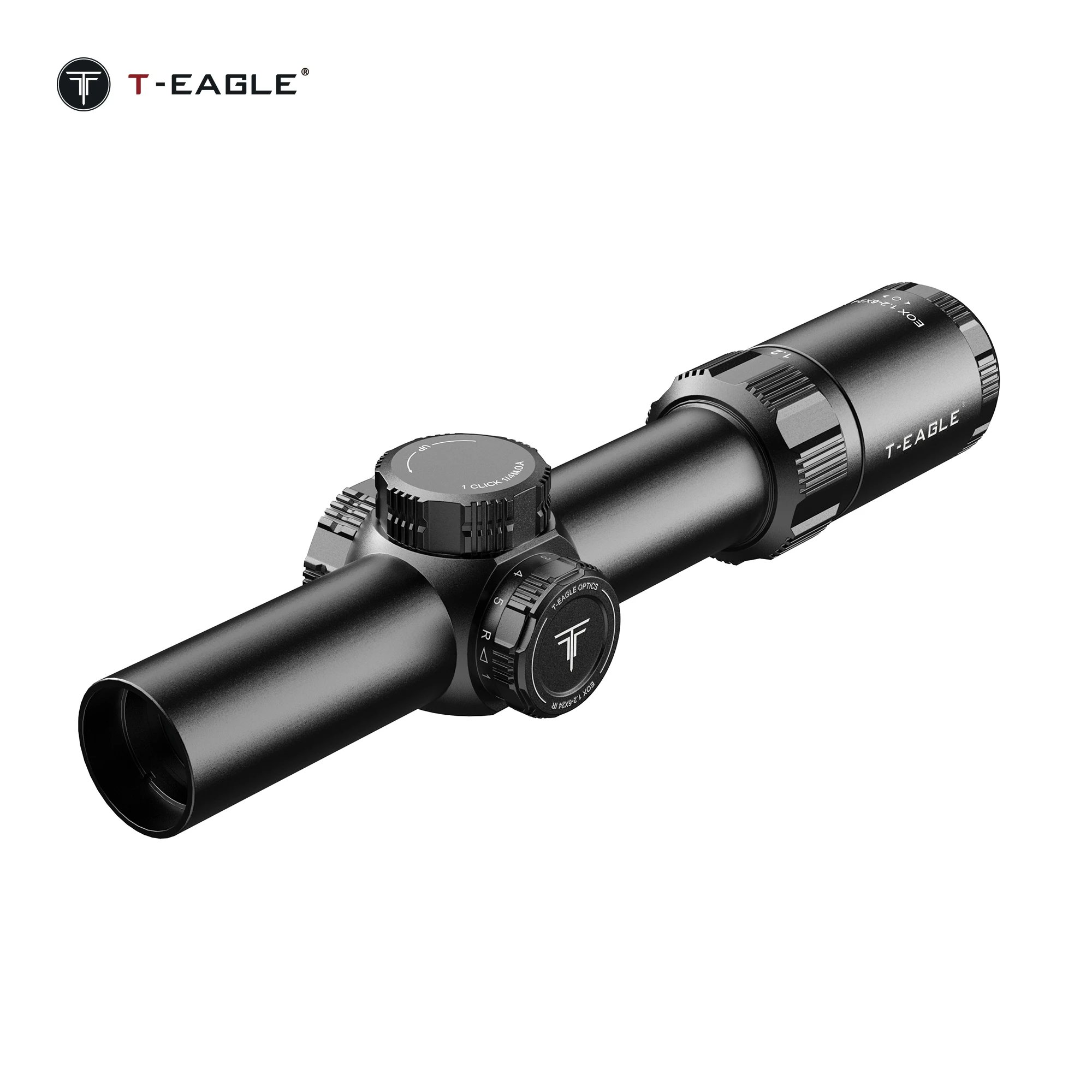 T-EAGLE EOX 1.2-6X24IR taktyczna LPVO krótka luneta celownicza do polowania Caza luneta z podświetlanym 1/4 MOA celownik Airsoft.223