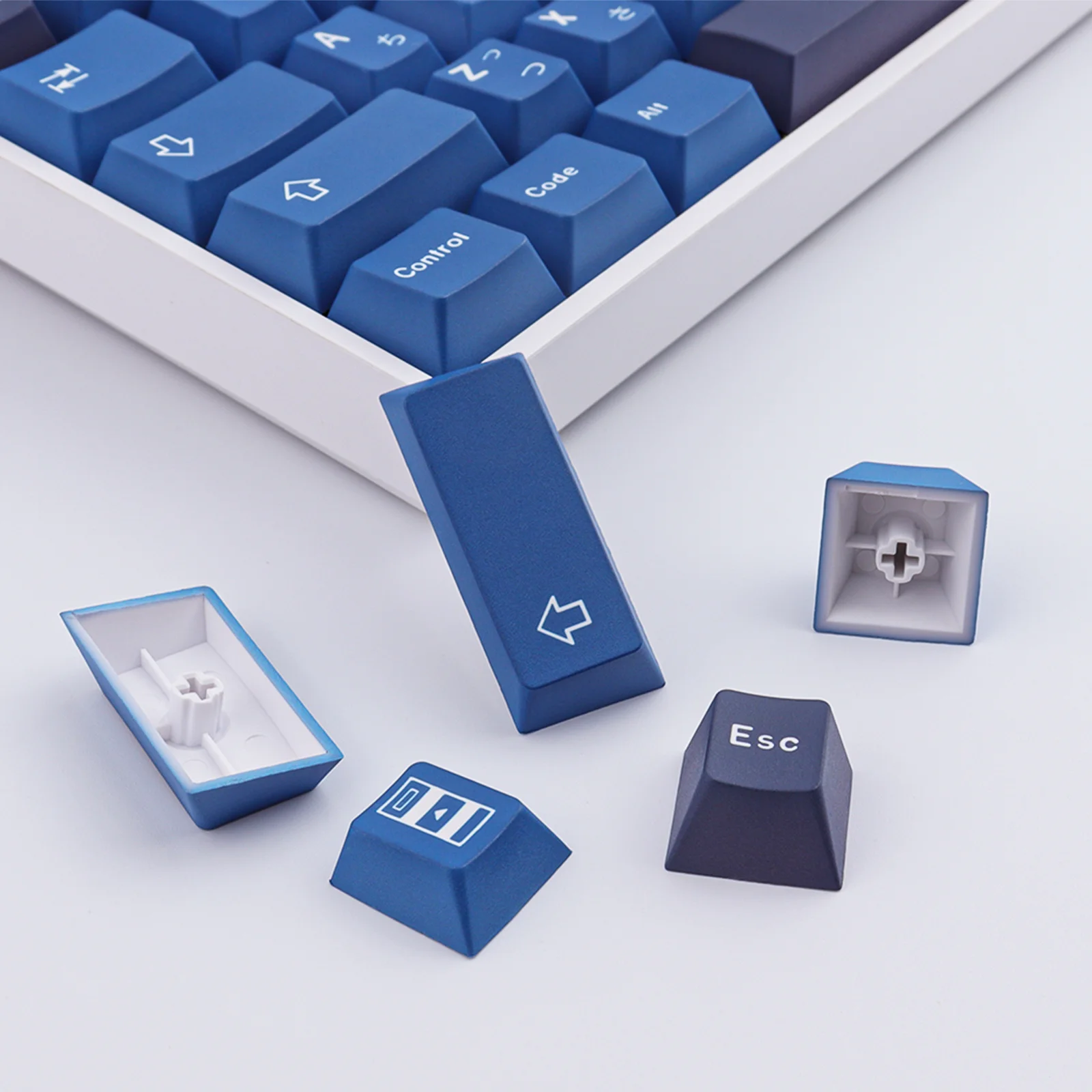 Set Keycap Striker GMK 151 TombolPBT Keycap Profil Ceri DYE-SUB Keycap Pribadi untuk Cocok dengan Keyboard Mekanis MX Switch