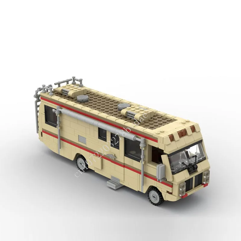 678PCS Breaking Bad '86 Fleetwood Bounder MOC Creative street view Model Building Block Architecture DIY Assembly Model Toy Gift