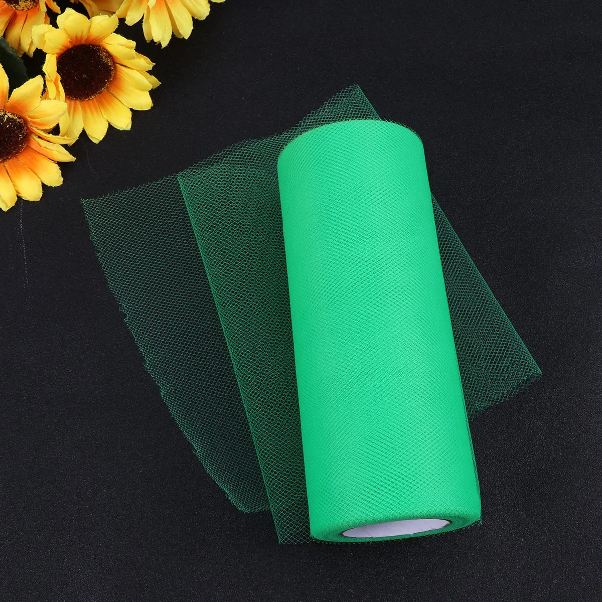 

6 Inches 25 Yards Tulle Netting Roll Grass Green Organza Fabric For Diy Tutu Skirt Wedding Decoration Gift Wrapping Craft Tulle