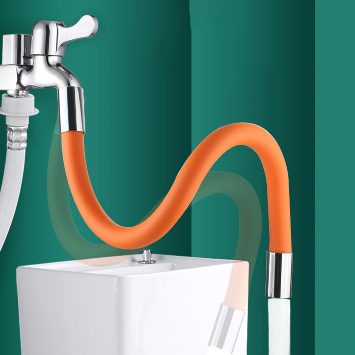 

30&50CM Flexible Hose Extension Pipe Universal Foaming Extension Tube Connetor Faucet Extender Splashproof