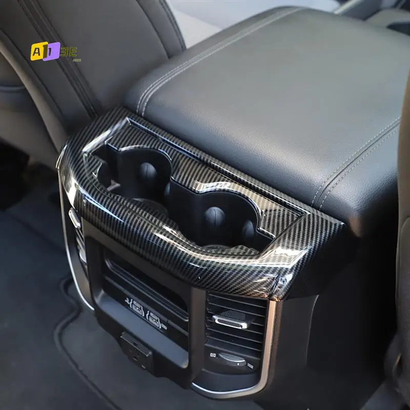 

A03E-автомобильный задний держатель для стакана с водой, накладка для Dodge Ram 1500 TRX 2019-2023, аксессуары для интерьера из углеродного волокна