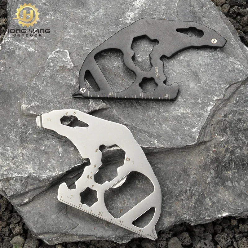 

New Portable Multifunctional Tool Card Outdoor Camping Carry-on Pocket Tool Survival Card Bottle Opener Wrench Combination