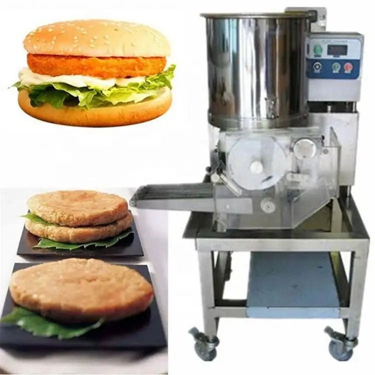 Automatische gute Preis Hamburger Paste tchen Form maschine Burger Paste tchen Presse Maschine Rindfleisch Schweine fleisch Hühner fleisch Kuchen machen Maschine