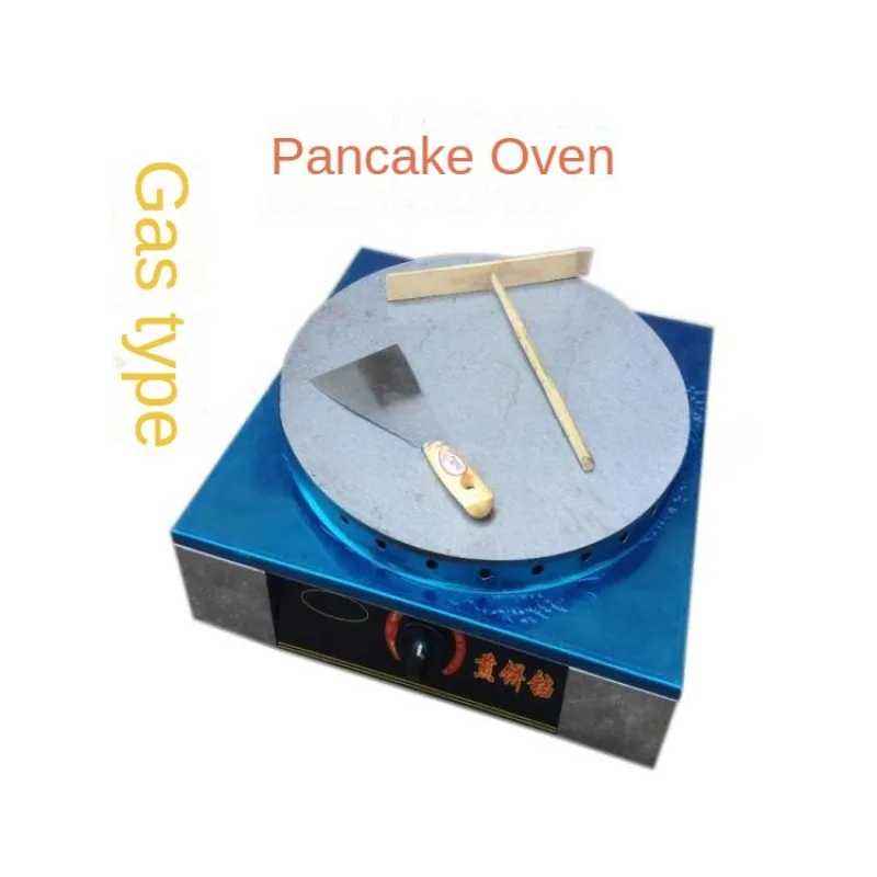 Commercial Gas Crepe Maker with Thick iron plate and Adjustable Temperature Control for Pancakes and Crepes