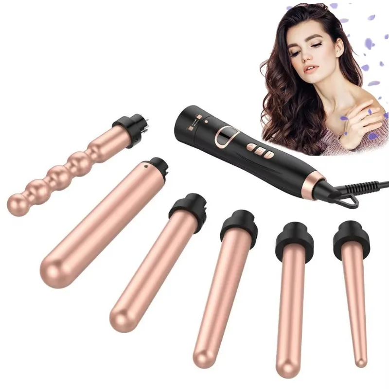 

【Fashionable】High Tide Ceramic Hair Waver Iron OEM Mermaid 3 Barrel Hair Curler With LCD Display Hair Stylist