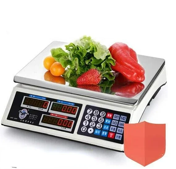 Digital Kitchen Scale: 40kg/1g Accuracy, LCD Display, Stainless Steel Weighing Scale for Food & Diet Measuring, Precise Scale