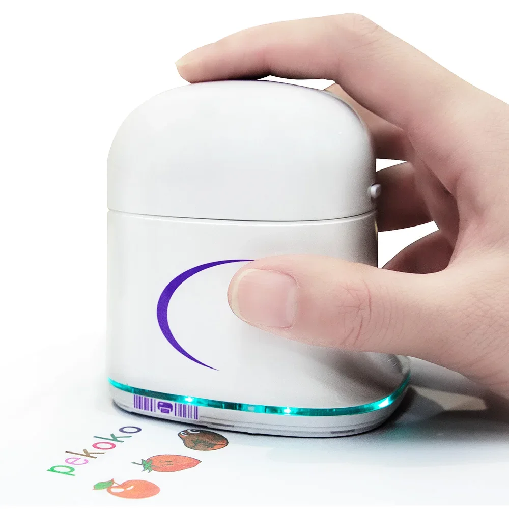 PEKOKO Portable Mini Color Printer with 18ml Quick Drying Ink Bluetooth Wireless Connection Great for Branding / Advertising