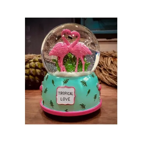 Crazy Beyza Flamingo Musical Snow Globe Big size