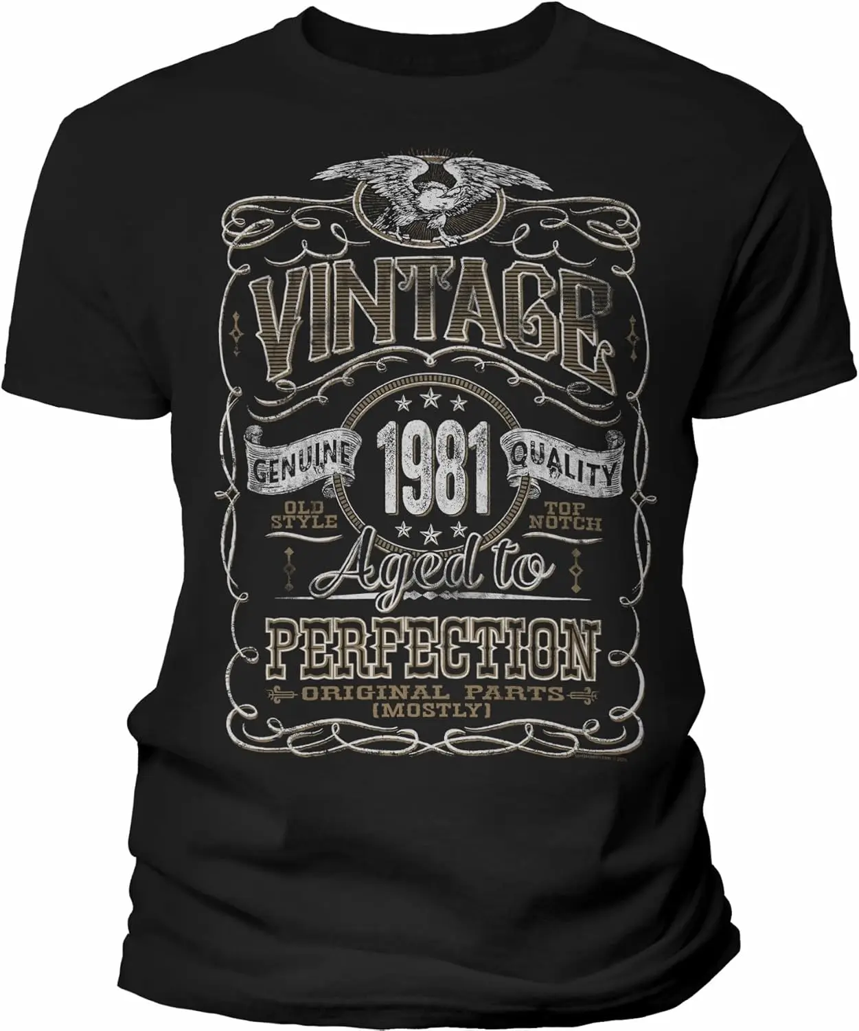 43rd Birthday Shirt for Men - Vintage 1981 Aged to Perfection - 43rd Birthday Gift