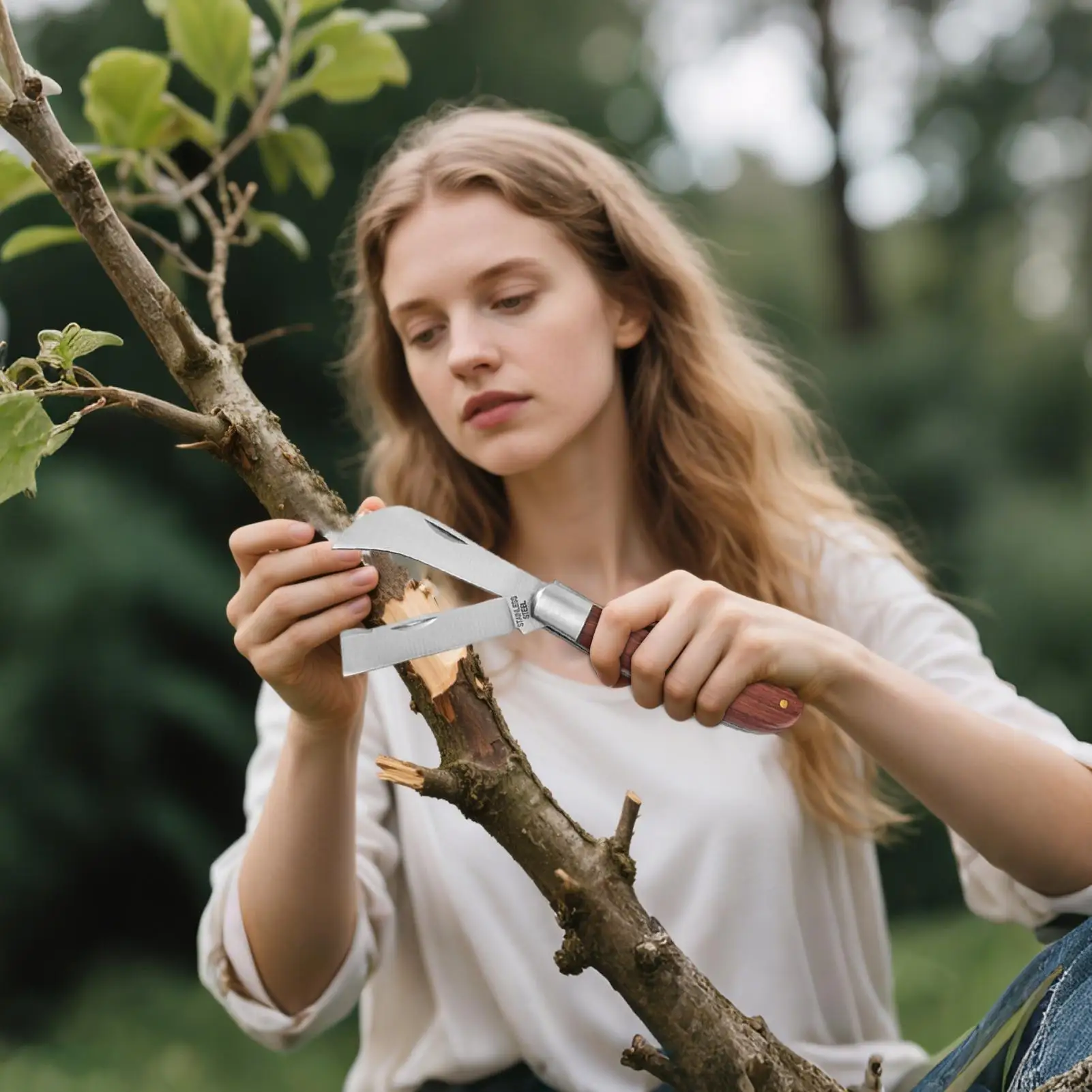 

Tree Grafting Tool Steel Wood Folding Tree Trimmer Professional Gardening Scissors For Tree Floral Flower Lawn Agricultural