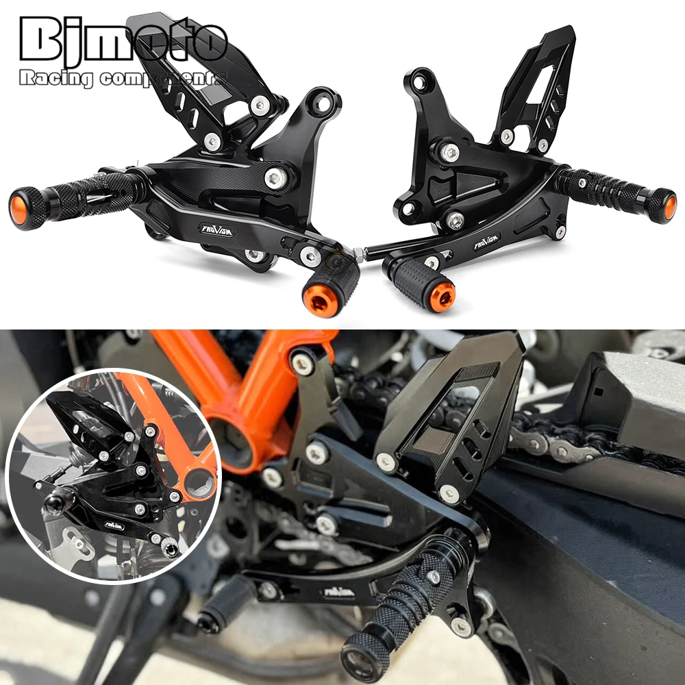 Duke1290 Duke1390 Motorcycle Adjustable Aluminum Rearset For K-TM 1290 1390 super duke/R 2020 2021 2022 2023 2024