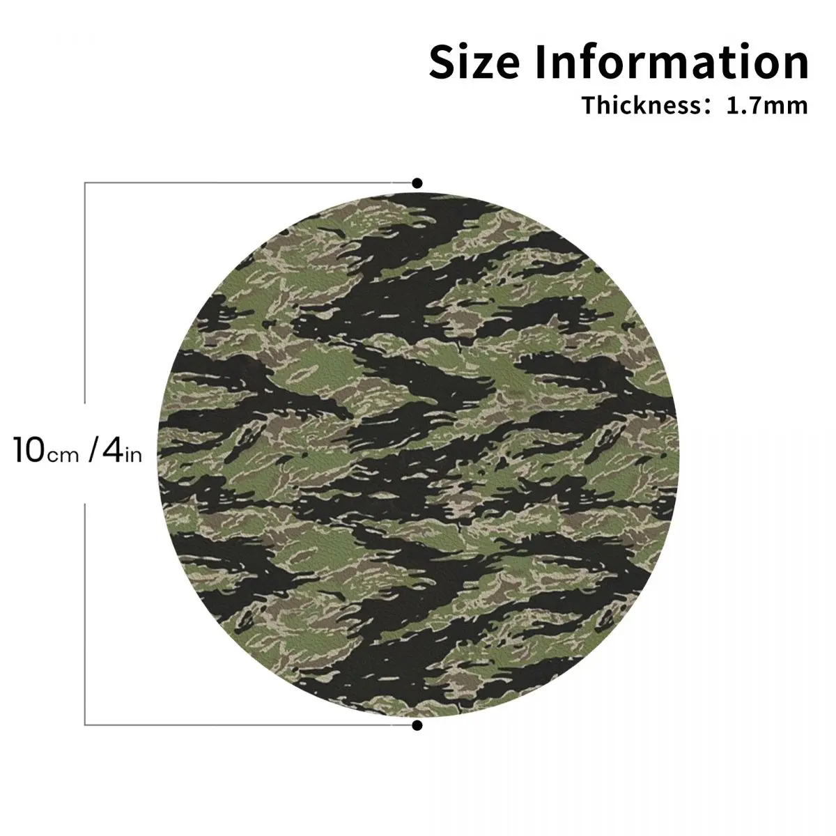 

Камуфляжные военные камуфляжные подставки в тигровую полоску, кожаные салфетки, изоляционные кофейные коврики для дома, кухни, обеденные подушечки, набор из 4 шт.