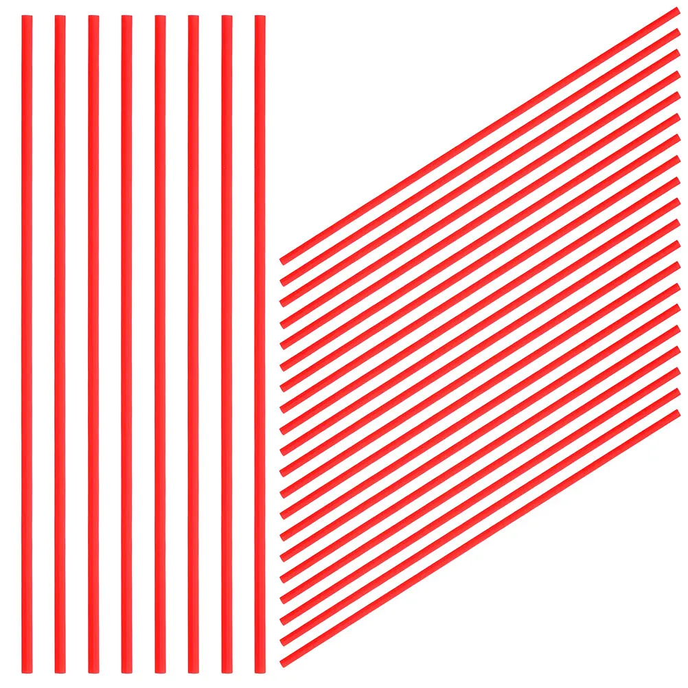 

60 Pcs Nozzle Extension for Spray Cans Penetrating Oil Tubes Lubricant Straws Automotive Red Plastic