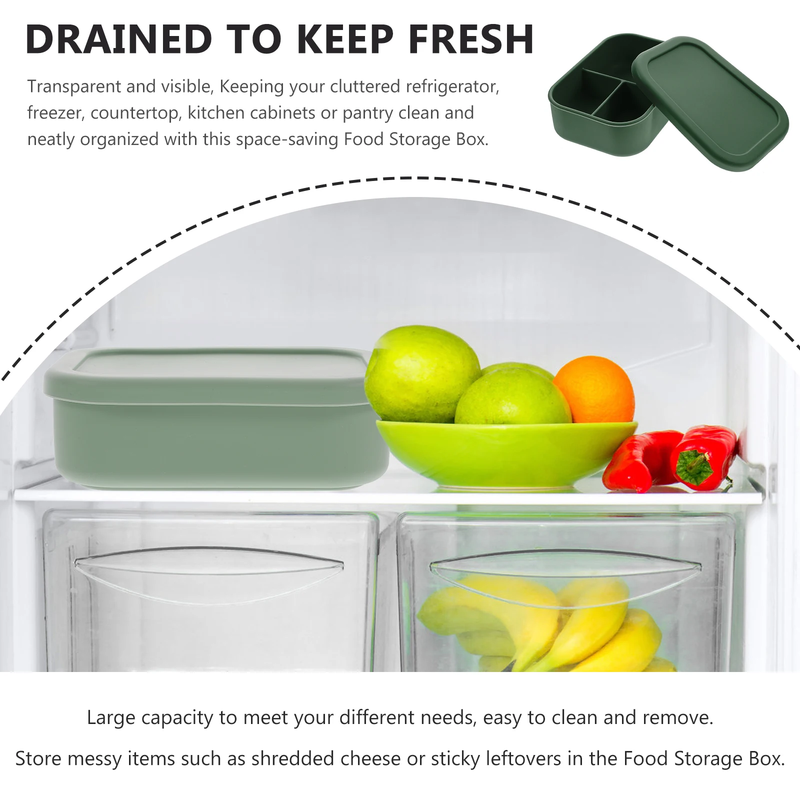 

Sealed Container Silicone Lunch Box Food Containers Storage Portable Silica Gel Student Child Boxes