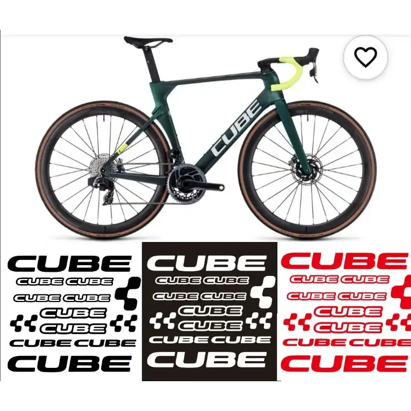 

Self Adhesive Vinyl Sticker with CUBE Logo Design (Multi Colour) for Bikes, Motorcycles Frame Sticker