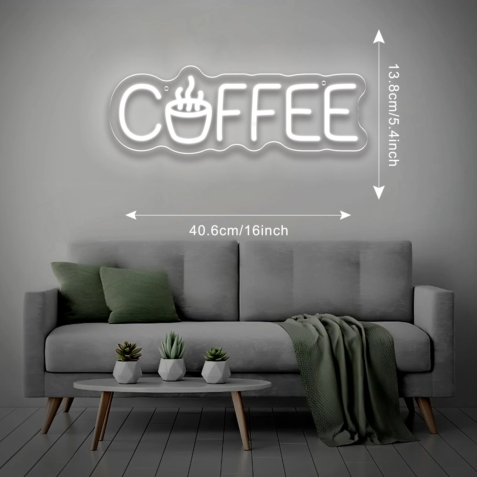 القهوة النيون تسجيل USB عكس الضوء فنجان القهوة LED النيون تسجيل للمقهى بار المنزل مكتب الاستقبال الأعمال جدار ديكور هدية مفتوحة