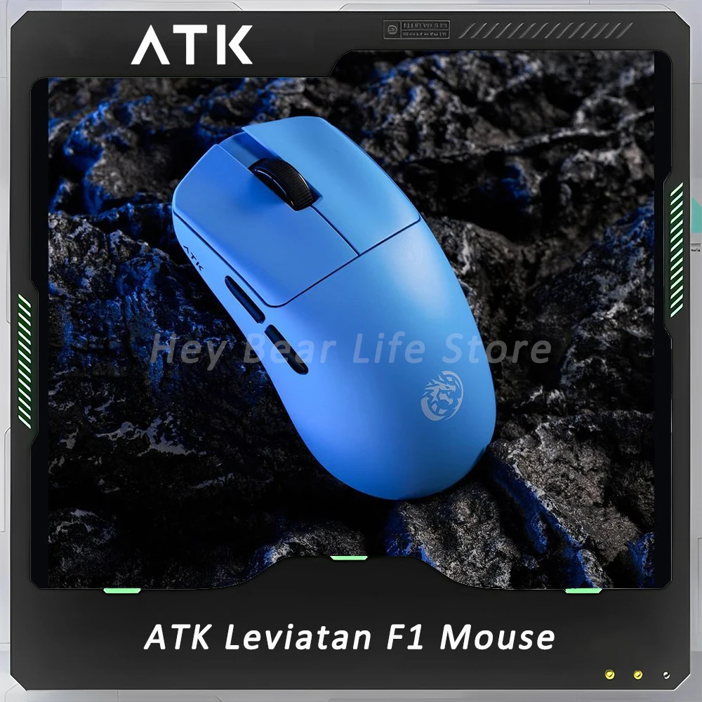 ATK Leviatan Blazing Sky F1 Mouse Dual Mode Wireles Lightweight Mouse 8K Polling Rate Office Game Mice Accessory laptop Custom