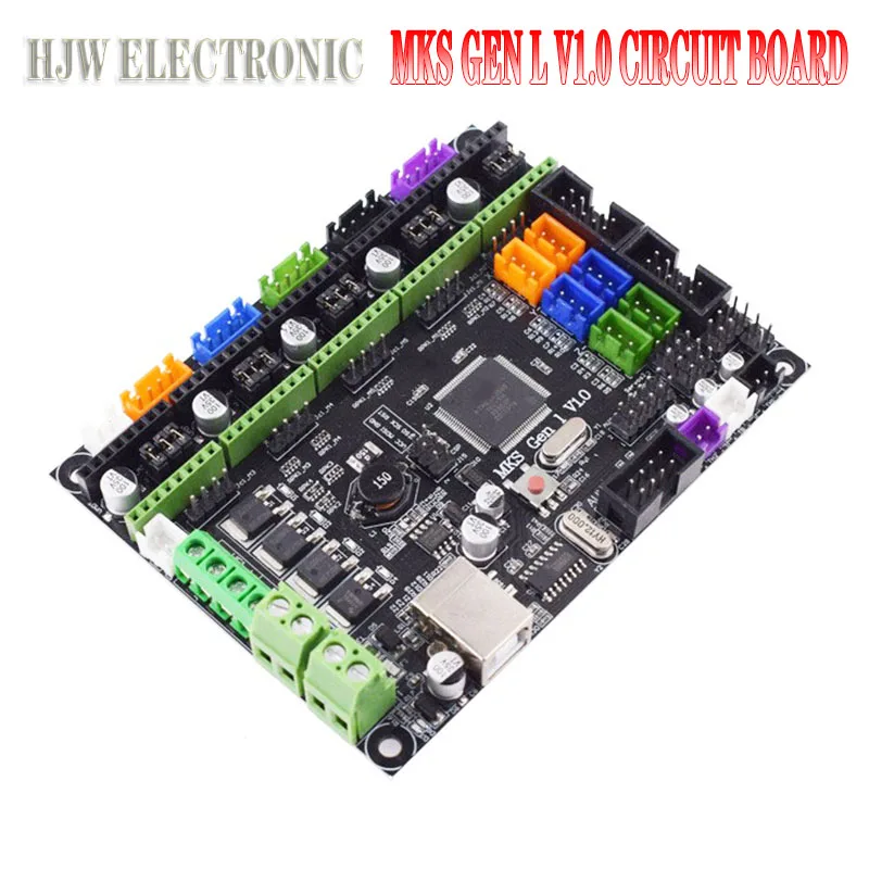 MKS GEN L V1.0 Circuit Board For 3D Printer Motherboard Control Panel Mainboard Compatible With Ramps 1.4 & Mega 2560