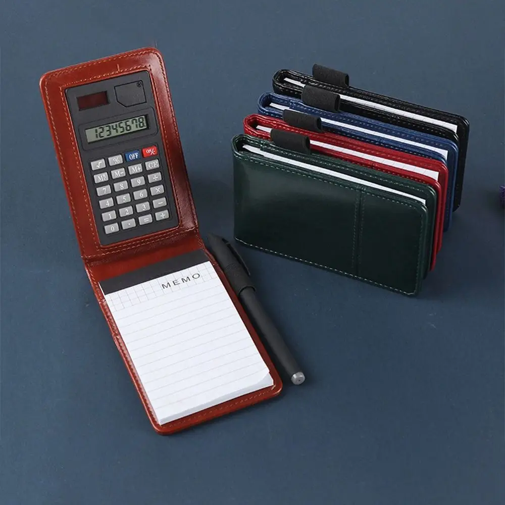 12PCS/Set A7 Calculator Notebook Ultra-Thin Carryable Note-Taking Book Tearable Multi-Functional Memo Pad School Office Supplies