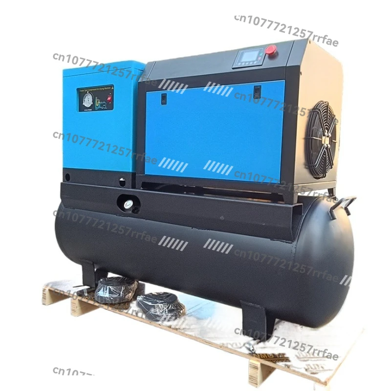 Industrial electric screw air compressor 300 to 500 liter capacity with air dryer engine