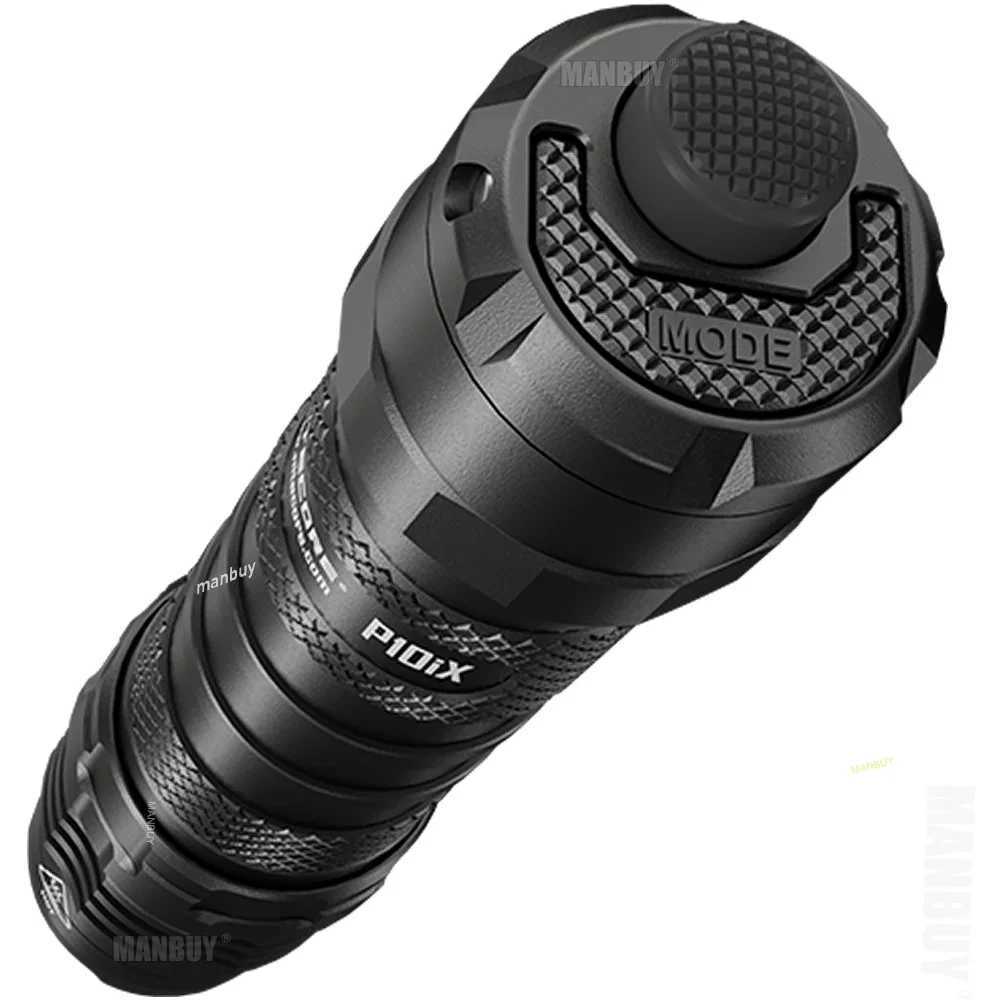 NITECORE P10i Rechargeable Flashlight + NTR10 Tactical Ring RSW2i Remote Switch GM02MH Mount 21700 Battery NTH10 Holster