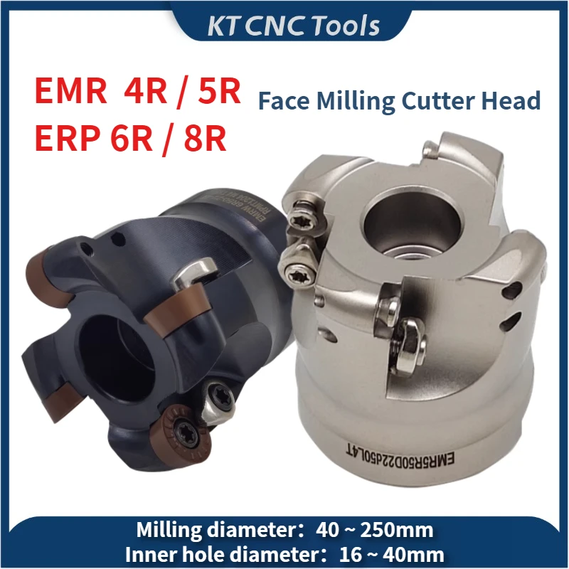 

EMR 4R 5R ERP EMRW 6R 8R 50 52 63 80 100 CNC Lathe Machine Tool rough milling Face Mill Cutter Holder 22 27 32 bore diameter