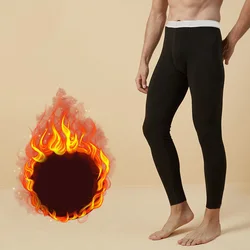 Men's Thermal Underwear Plus Velvet Quick Warming Warm Pants Thin Leggings Plus Size Comfortable Winter Leggings Men Long Johns