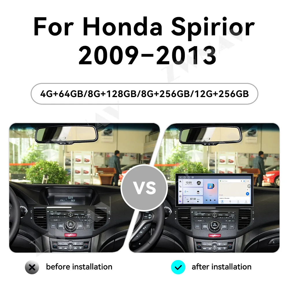 

Car Interior Accessories For Honda Spirior 2009-2013 Android 15 15.8 Inch Radio Audio Stereo Car Gps Multimedia Player Head Unit