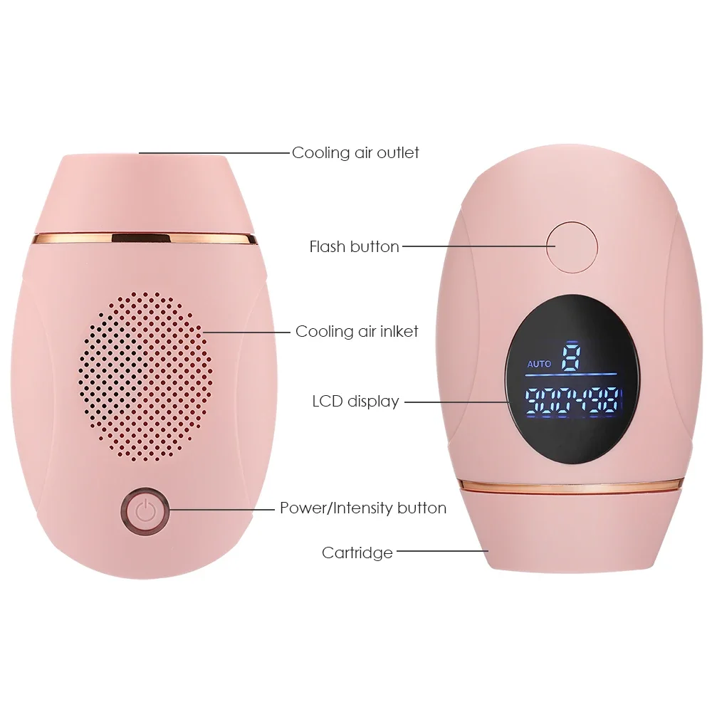 Mini épilateur électrique IPL pour femme, épilation laser domestique, visage et corps, 900000 flashs