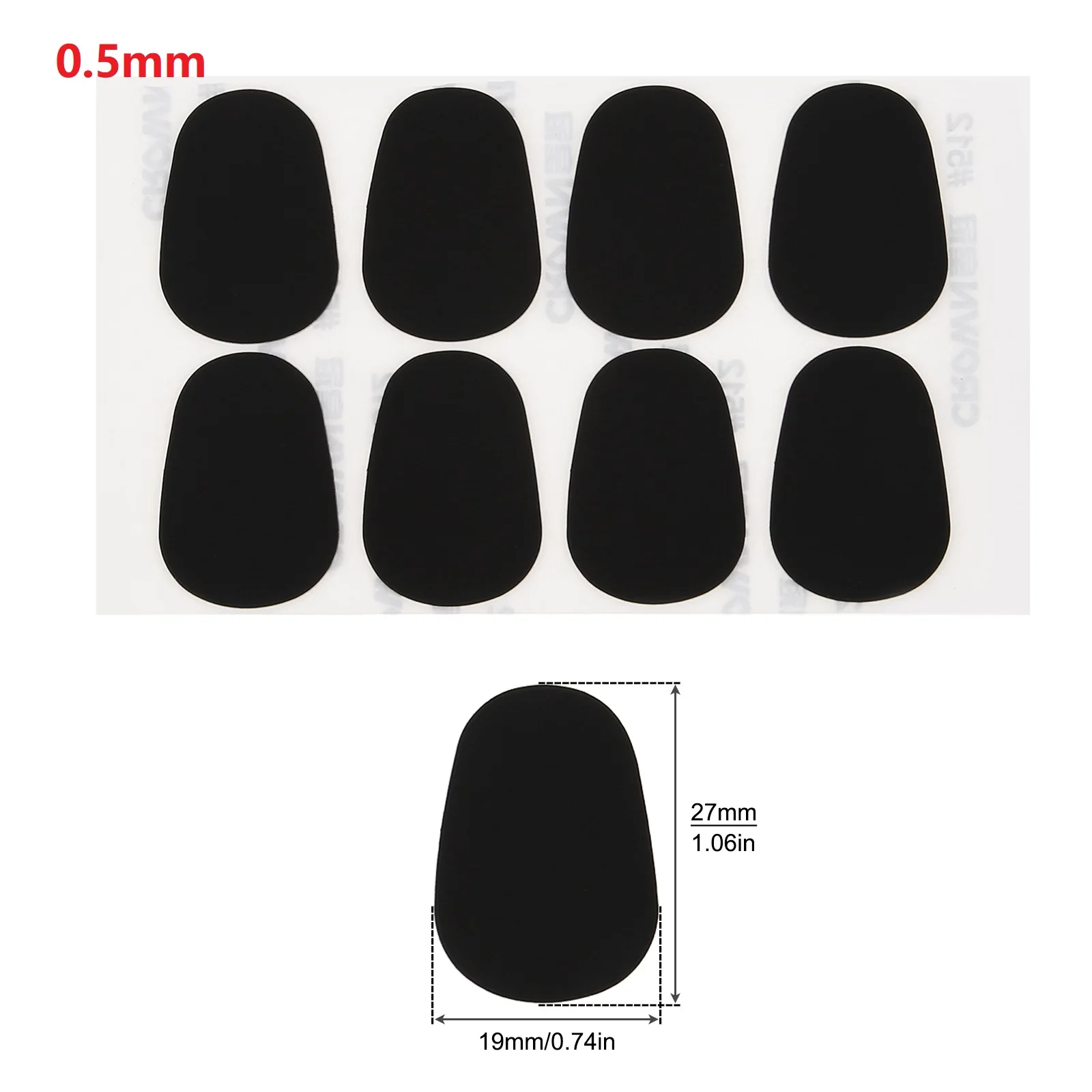 16pcs/32pcs/64pcs Silicone Saxophone Mouthpiece Cushions 0.5mm/0.8mm Sax Mouthpiece Patches Pads for Alto Tenor Saxophone