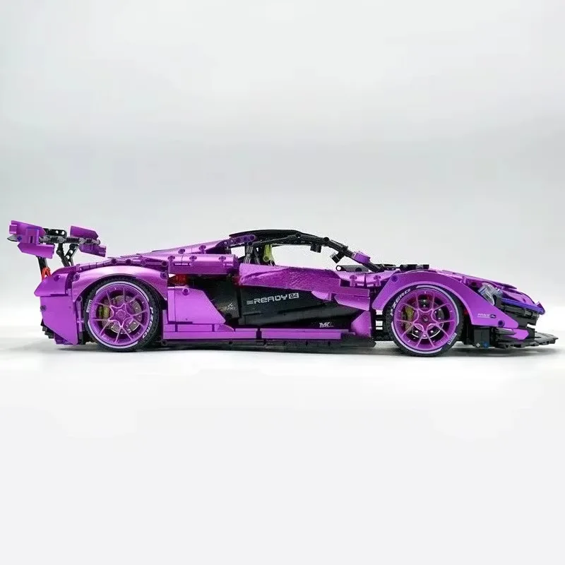 3224PCS Technical Purple Sports Car RC Building Blocks Set MOC Famous Super Car Race Vehicle Model Kit Bricks Toys Adults Gifts