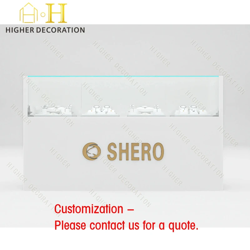 

custom.Compact Jewelry Low Cabinet With Sliding Glass and Soft Closing Hinges a Luxury Customer Experience