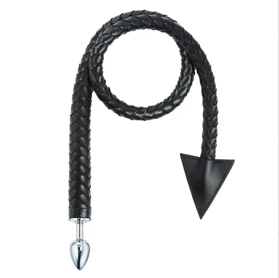 المكونات المعدنية الشرج بولي Leather الجلود سوط الوثن الشرج الجنس الشيطان الذيل تأثيري بعقب المكونات الشرج الجنس لعب للأزواج ألعاب الكبار S2590