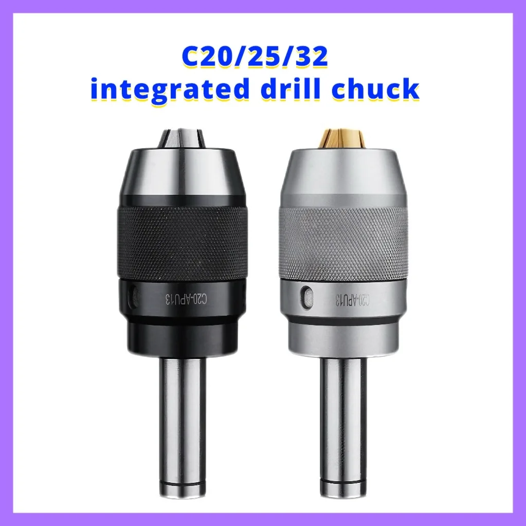 

Integrated drill chuck C20 32 APU13/16 straight shank extended drill chuck CNC numerical control self tightening tool holder