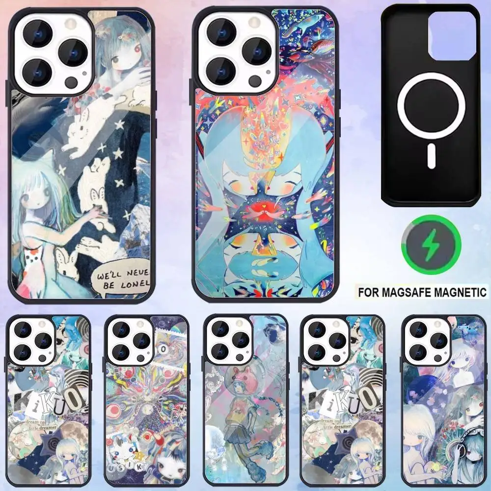 

K-kikuo Anime Japan Music Phone Case For iPhone17,16,15,14,13,12,11 Plus,Pro Max Magnetic For Magsafe Wireless Charging