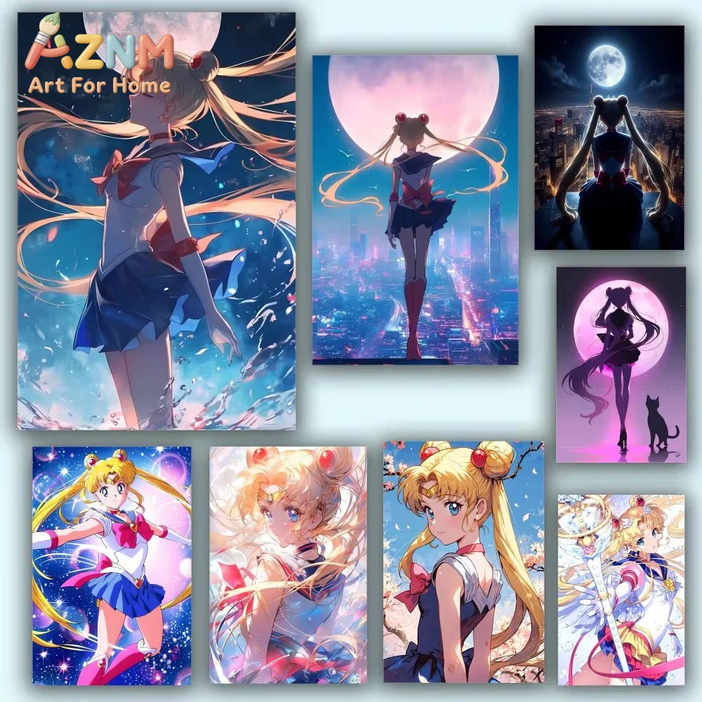 1pcs  ANIME S-SAILOR-MOON HD Poster Painting  Room Bedroom Home Decor Gift