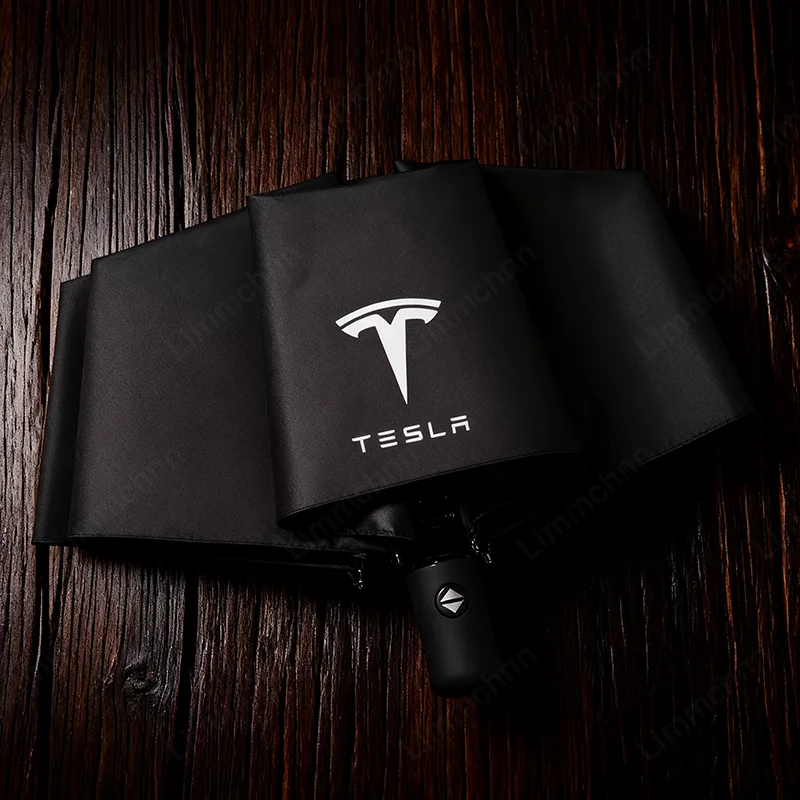 

Car Folding Umbrella Portable Anti-UV Sun Umbrella Car Sticker For Tesla Model 3 Model S X Y Roadster SpaceX Car Logo Umbrella