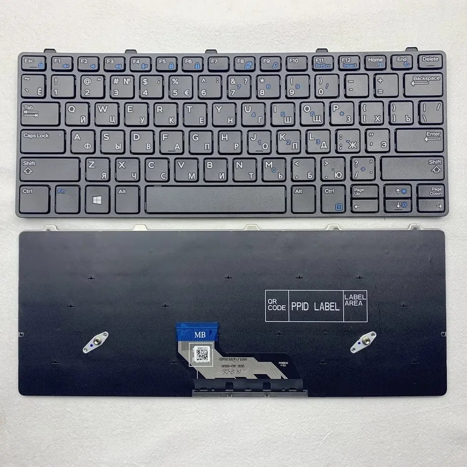 

Russian Laptop Keyboard For Dell Latitude 3180 3189 3190 3380 Black RU Layout