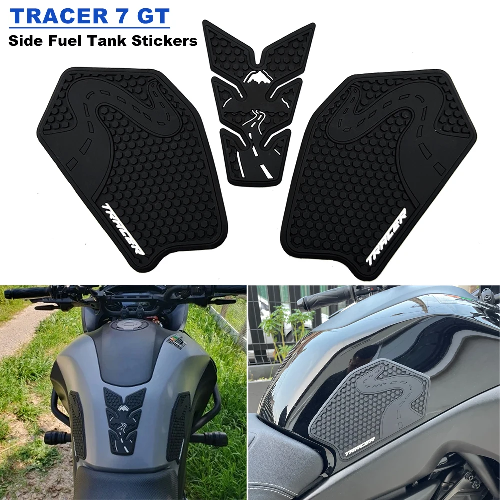 For Yamaha TRACER700 Tracer 700 7 GT 7gt tracer7gt 2020 2021-2024 Side Fuel Tank pad Tank Pads Protector Stickers Knee Grip Pad