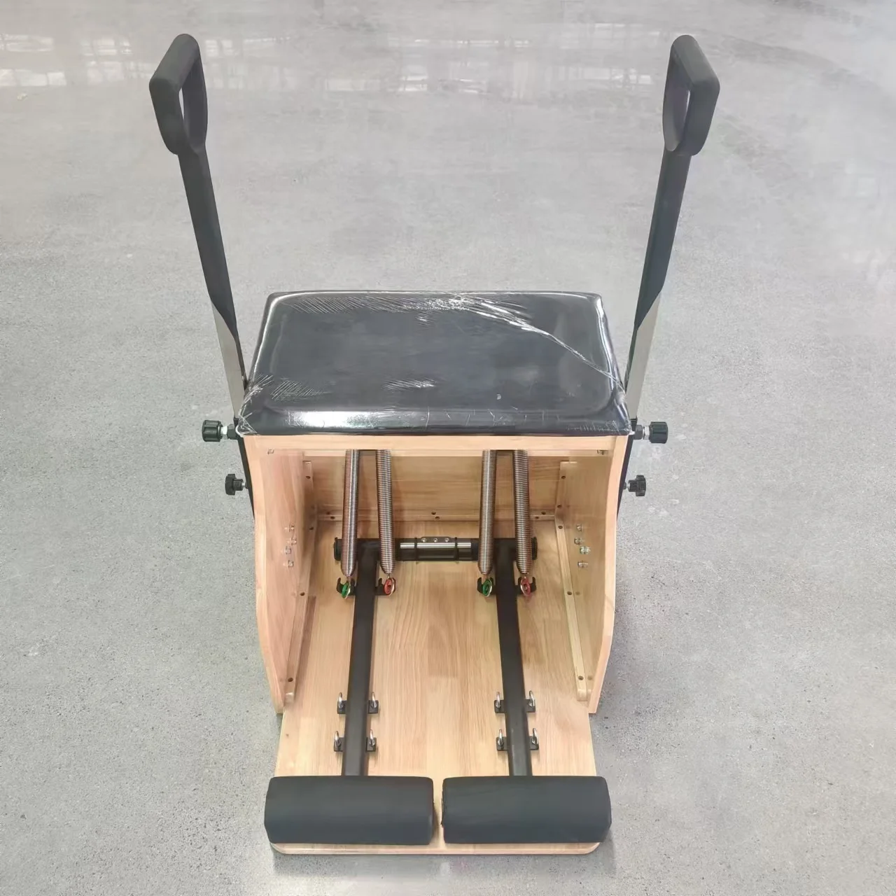 Оптовая продажа с фабрики, домашняя коммерческая йога, тренажерный зал, фитнес-студия, дубовый клен, кровати-реформер, оборудование, аксессуары, комбинированное кресло для пилатеса с головкой