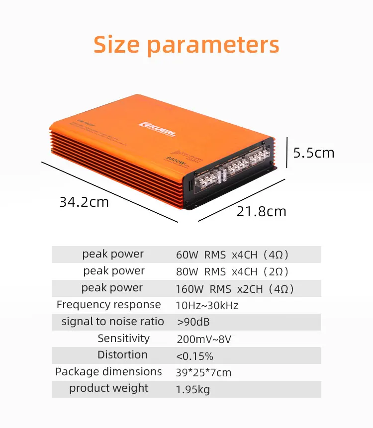 12 فولت سيارة مكبر كهربائي 4 قناة الصوت سيارة رقمية مكبر للصوت 6800 واط سيارة مضخم الصوت GM- 9800F #1