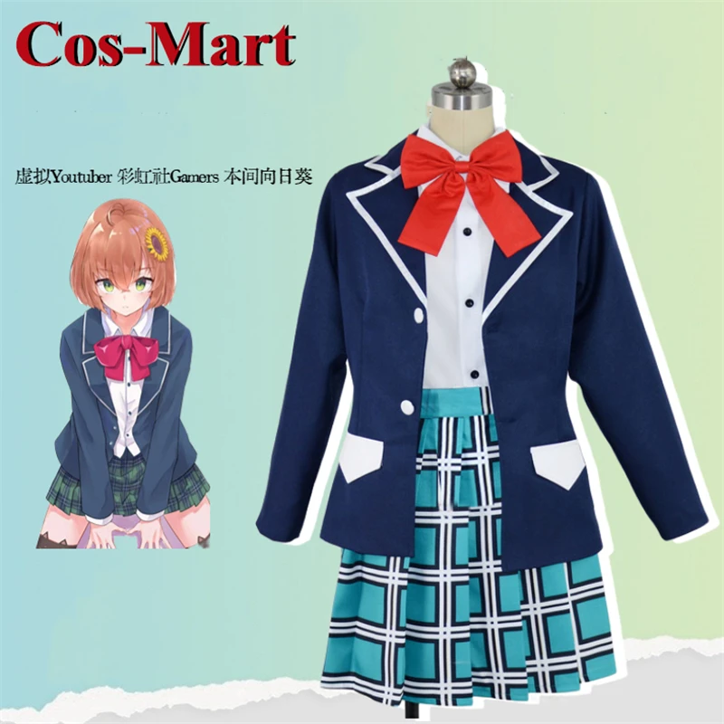 

Cos-Mart Anime VTuber Honma Himawari Cosplay Costume Sweet Lovely Shcool JK Uniform Activity Party Role Play Clothing