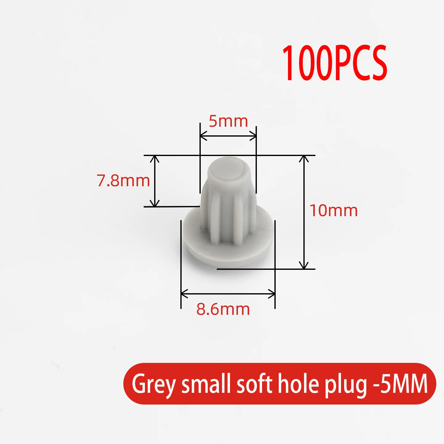 Variant: S-Grey 5mm 100pcs