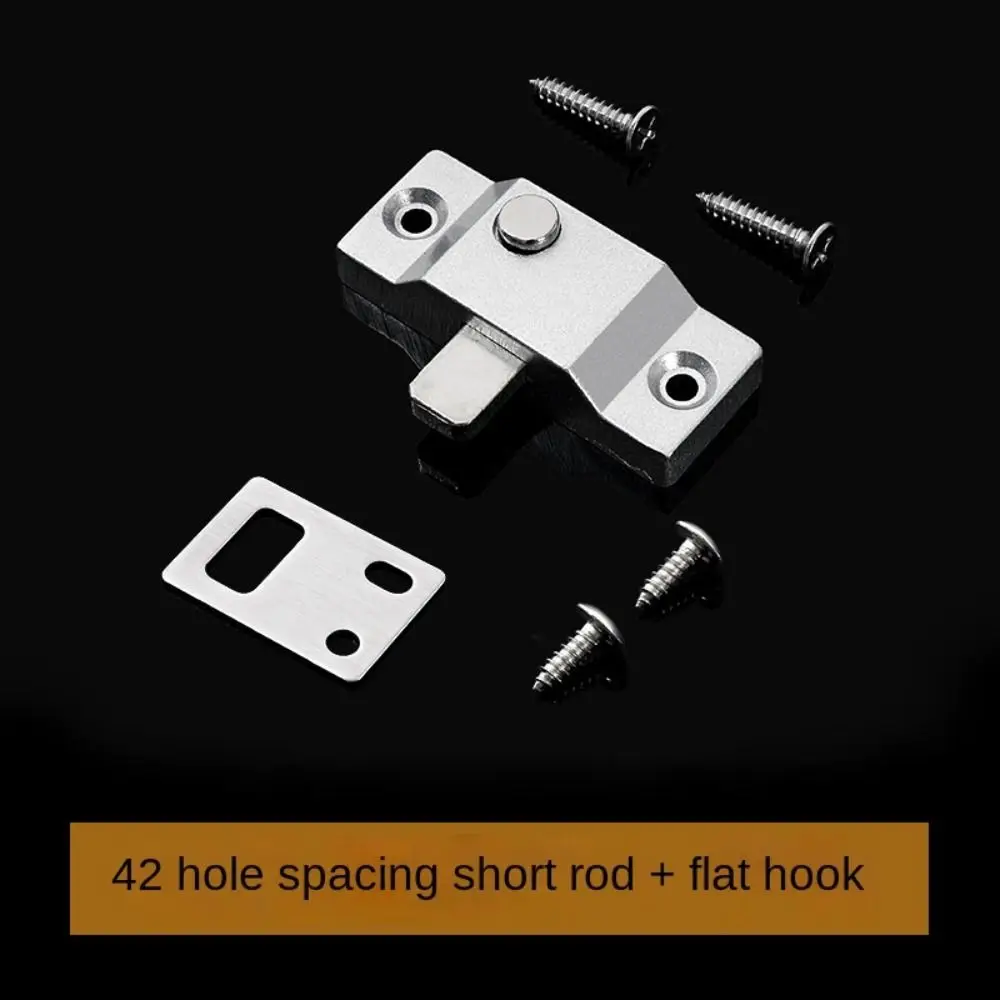 Creative Zinc Alloy Sliding Door Latch Hardware Durable Security Bolt Latch Anti-theft Cabinet Buckle Door